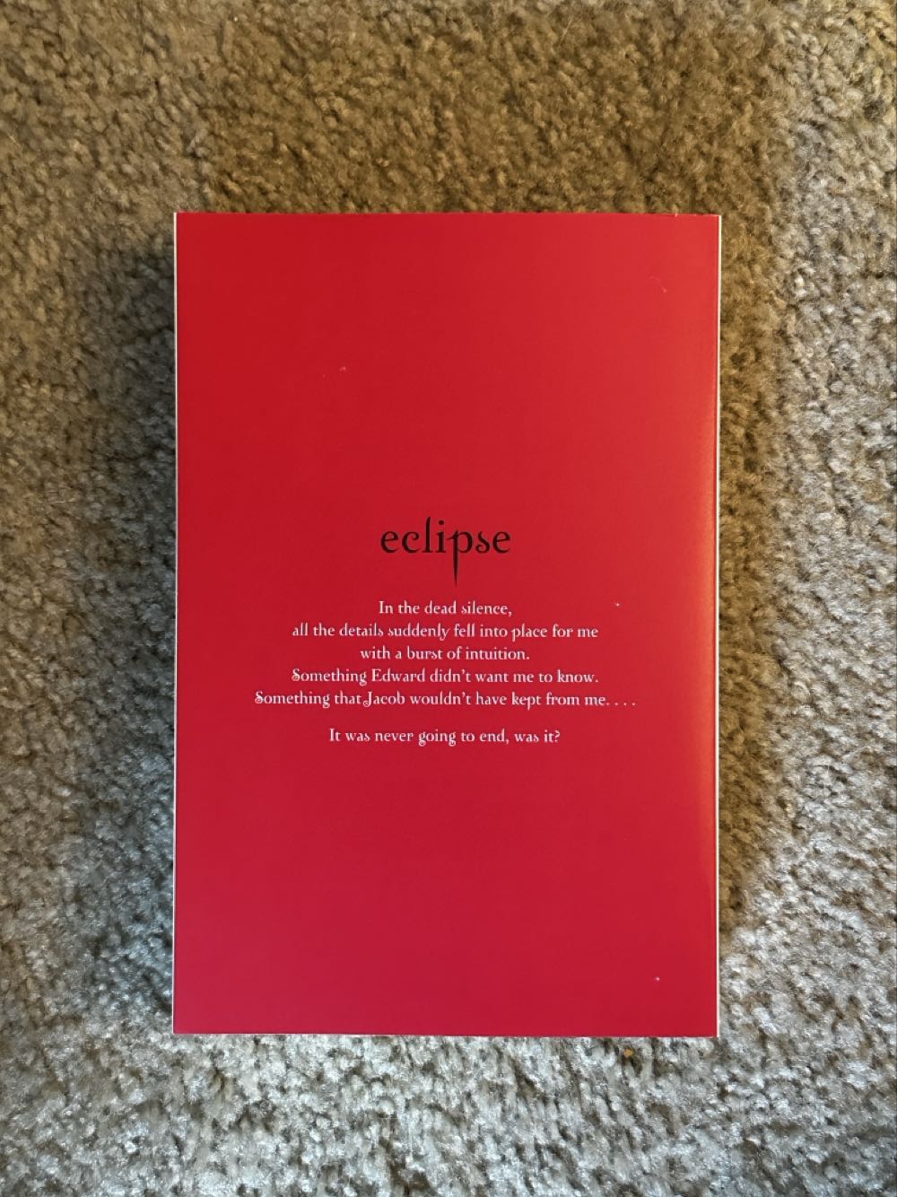 Eclipse - Stephenie Meyer (Atom Books - Paperback) book collectible [Barcode 9781907410505] - Main Image 3