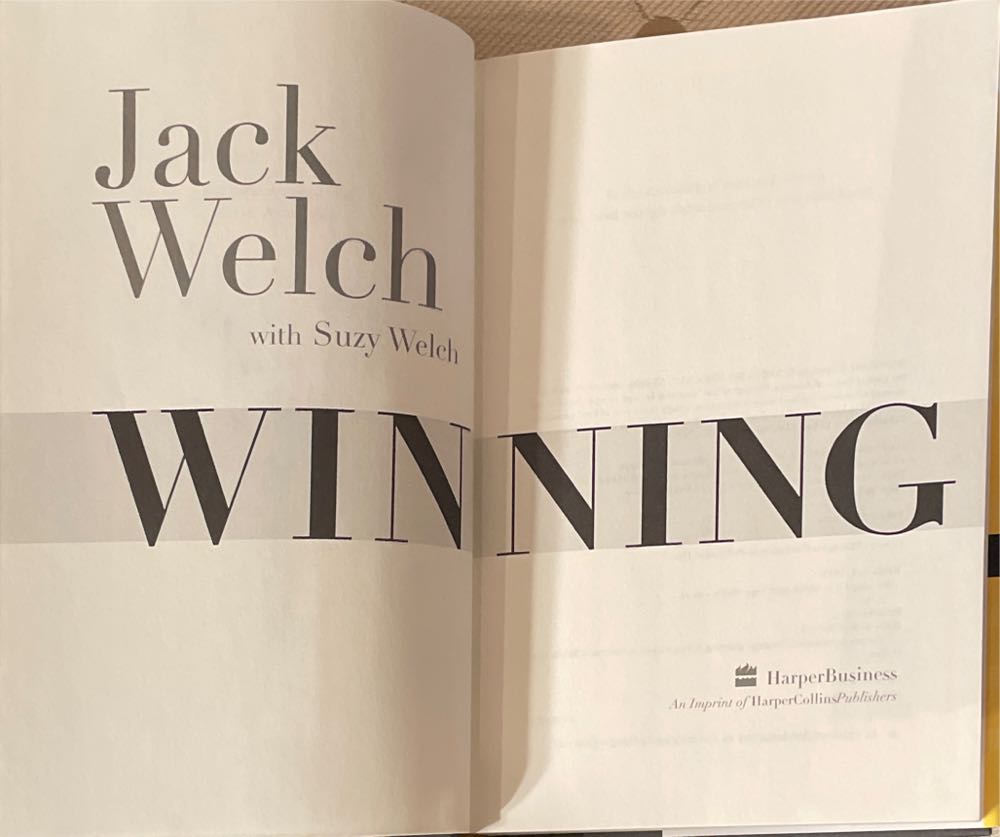 Winning - Jack Welch (Harper Business - Hardcover) book collectible [Barcode 9780060753948] - Main Image 3