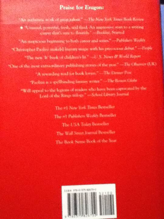 Eldest - Christopher Paolini (Knopf - Hardcover) book collectible [Barcode 9780375826702] - Main Image 2