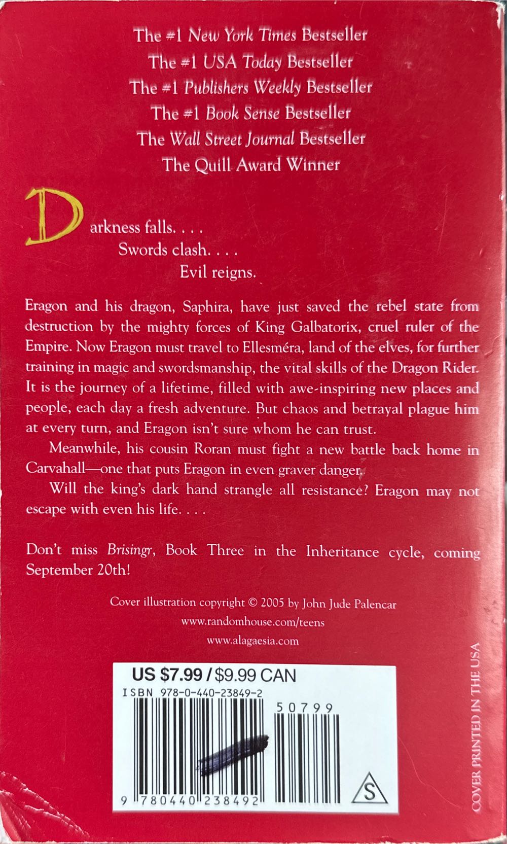 Eldest - Christopher Paolini (Laurel-Leaf - Paperback) book collectible [Barcode 9780440238492] - Main Image 2