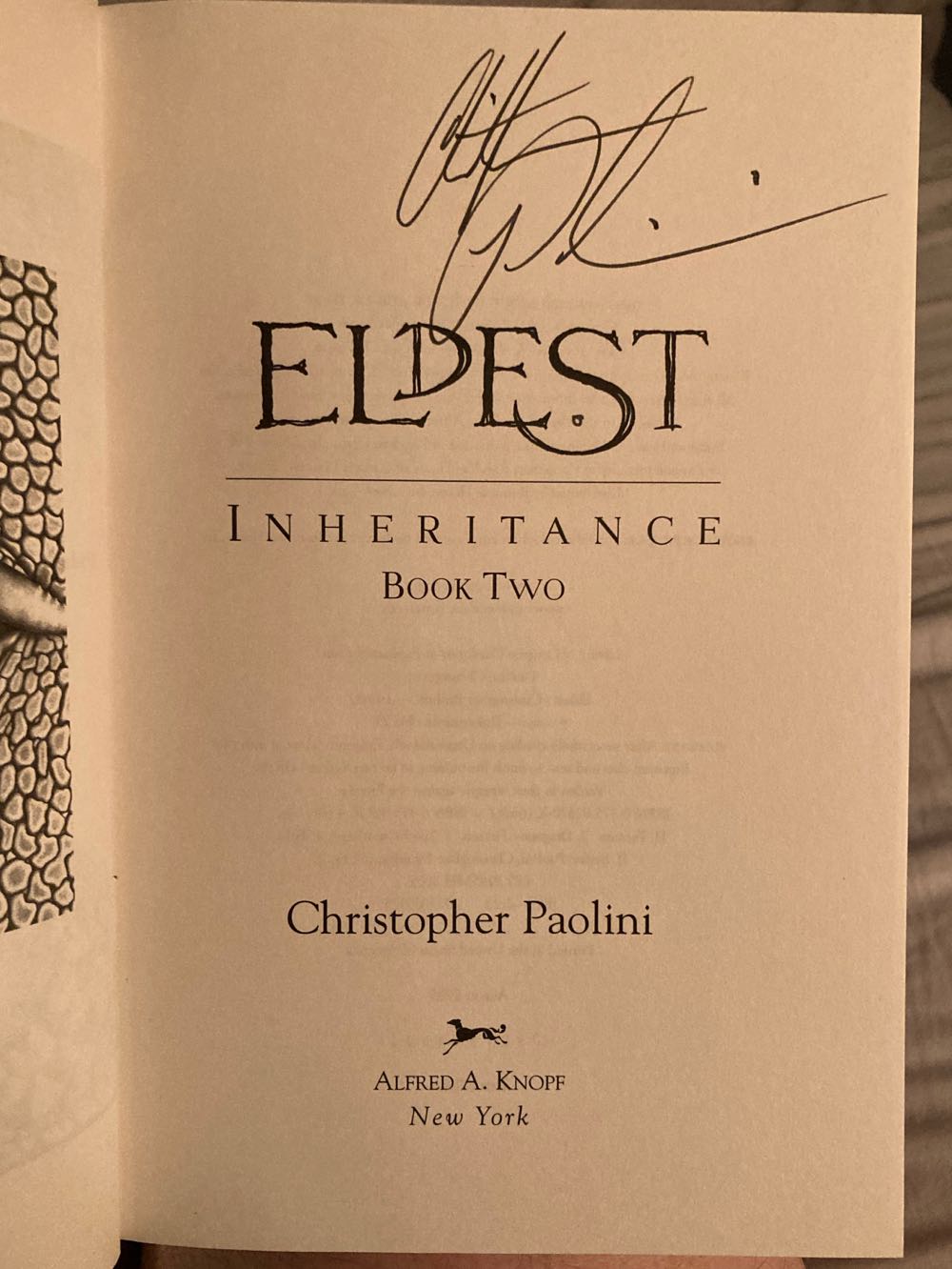 Eldest - Paolini, Christopher (Alfred A. Knopf - Hardcover) book collectible - Main Image 3