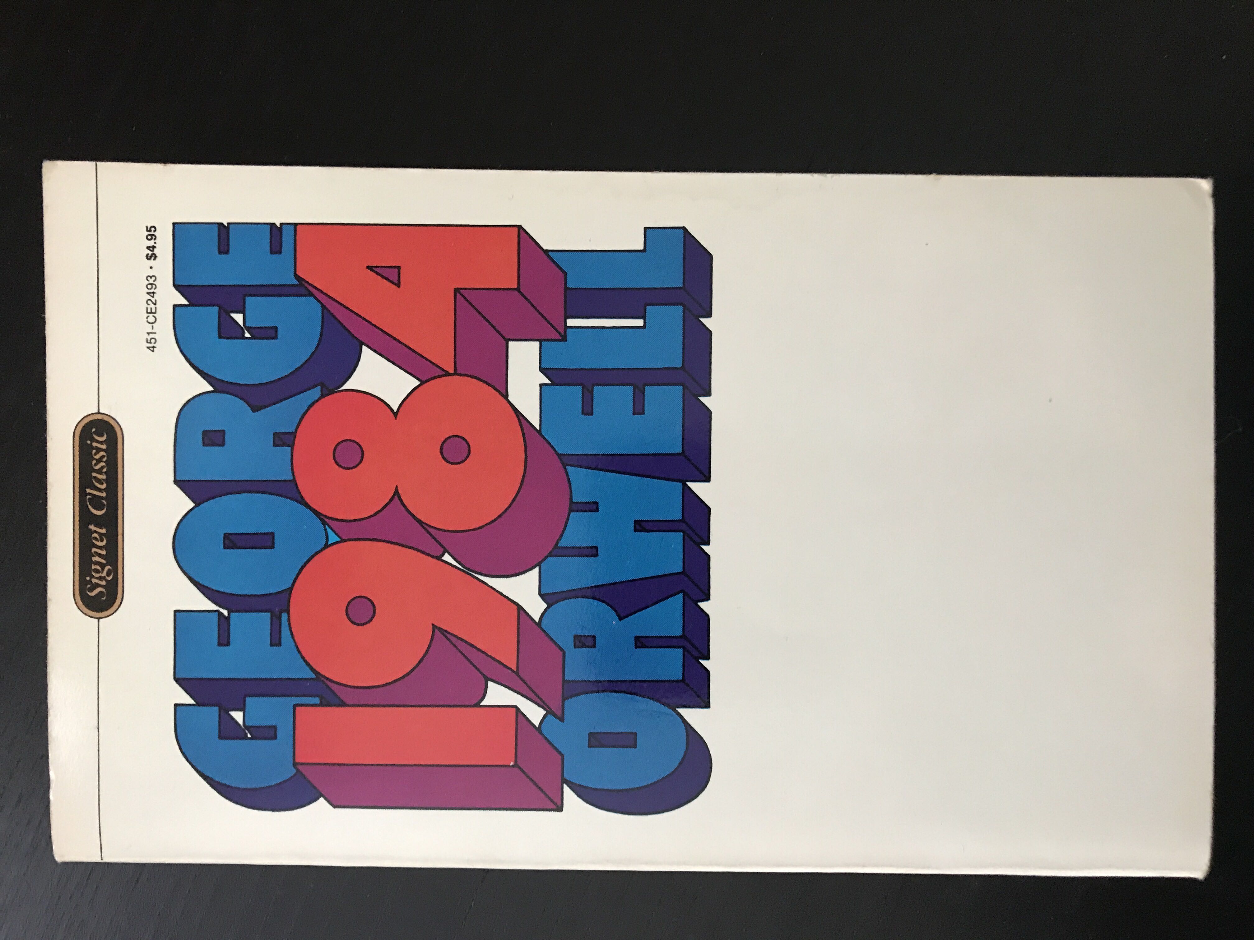 1984 - George Orwell (Signet Classic - Paperback) book collectible [Barcode 0451524934] - Main Image 2