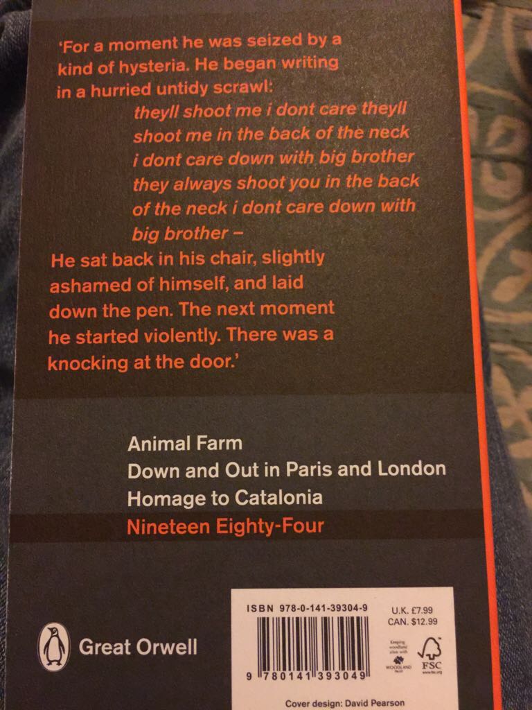 Nineteen Eighty-Four - George Orwell (A Penguin Book - Paperback) book collectible [Barcode 9780141393049] - Main Image 2