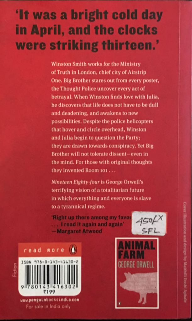 1984 - George Orwell (Penguin Books - Paperback) book collectible [Barcode 9780143416302] - Main Image 2