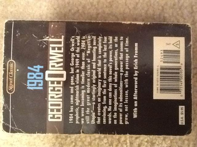 1984 - George Orwell (National Geographic Books - Mass Market Paperback) book collectible [Barcode 9780451524935] - Main Image 2