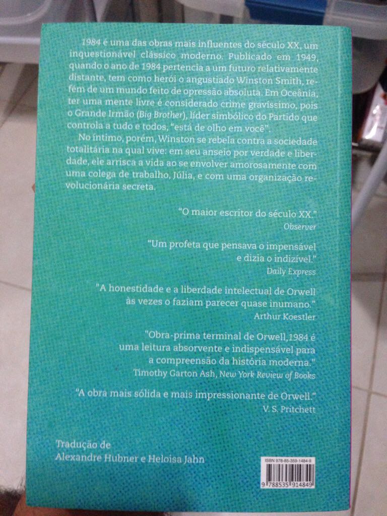 1984 - George Orwell (Companhia das Letras - Sewn Binding) book collectible [Barcode 9788535914849] - Main Image 2