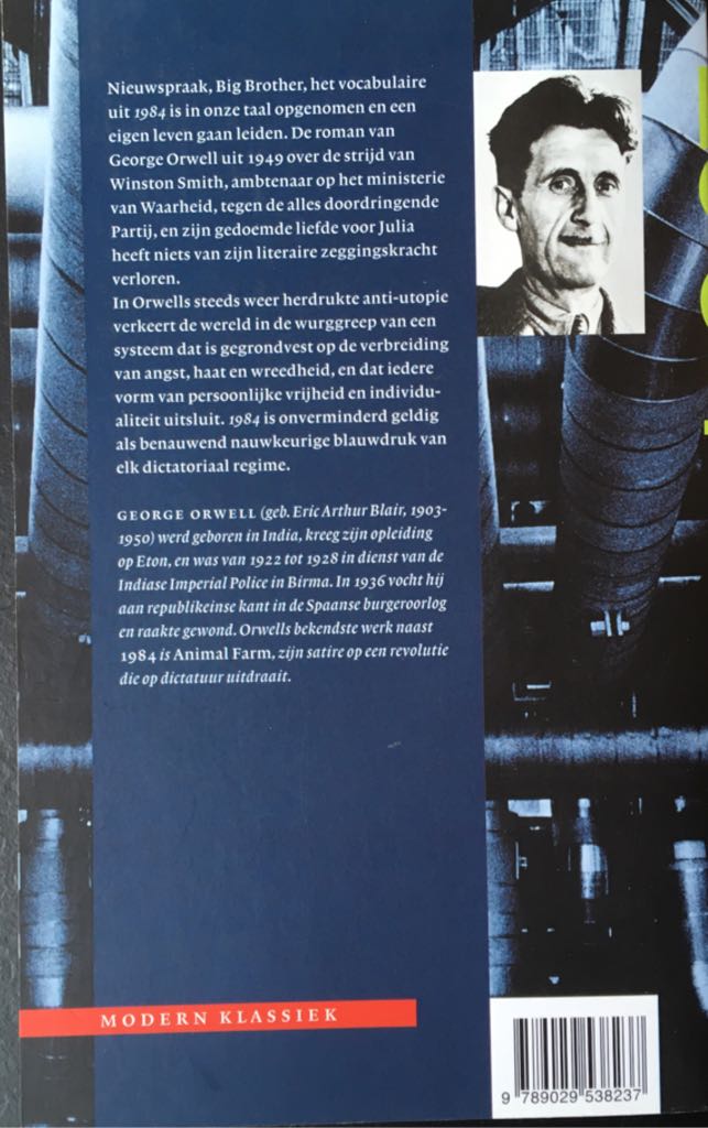 1984 - George Orwell (Uitgeverij De Arbeiderspers) book collectible [Barcode 9789029538237] - Main Image 2