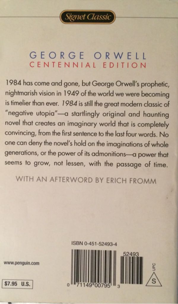 1984  (Paperback) book collectible - Main Image 2
