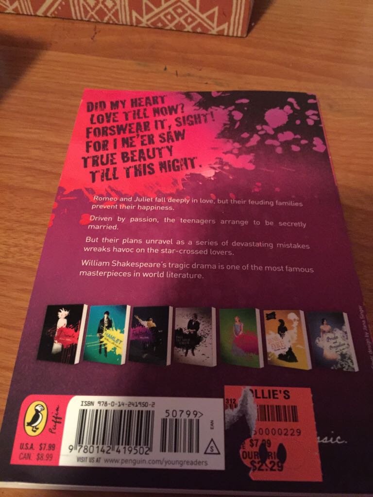 Romeo and Juliet  (Puffin - Paperback) book collectible [Barcode 9780142419502] - Main Image 2