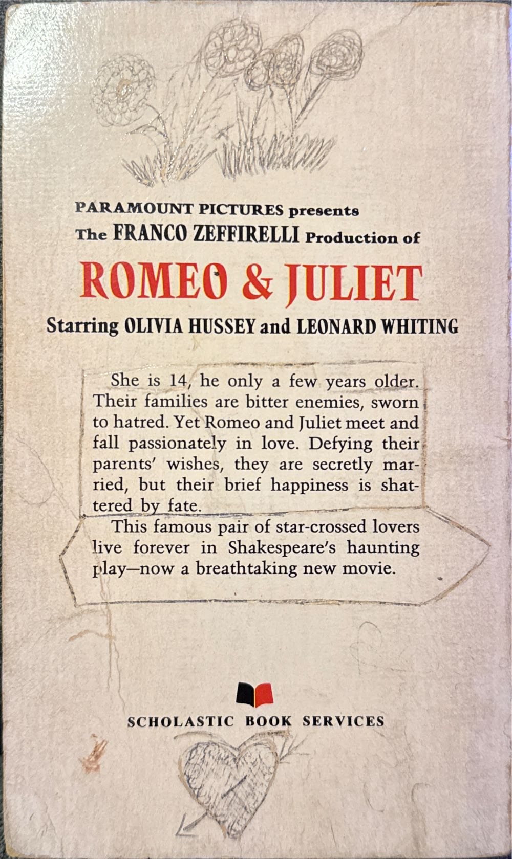 Romeo and Juliet - William Shakespeare (Scholastic Book Service - Paperback) book collectible [Barcode 9780590029216] - Main Image 2