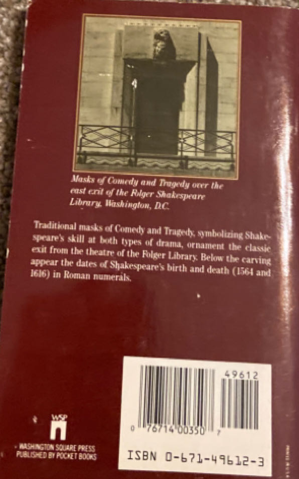 Measure for Measure - William Shakespeare book collectible [Barcode 9780671496128] - Main Image 2