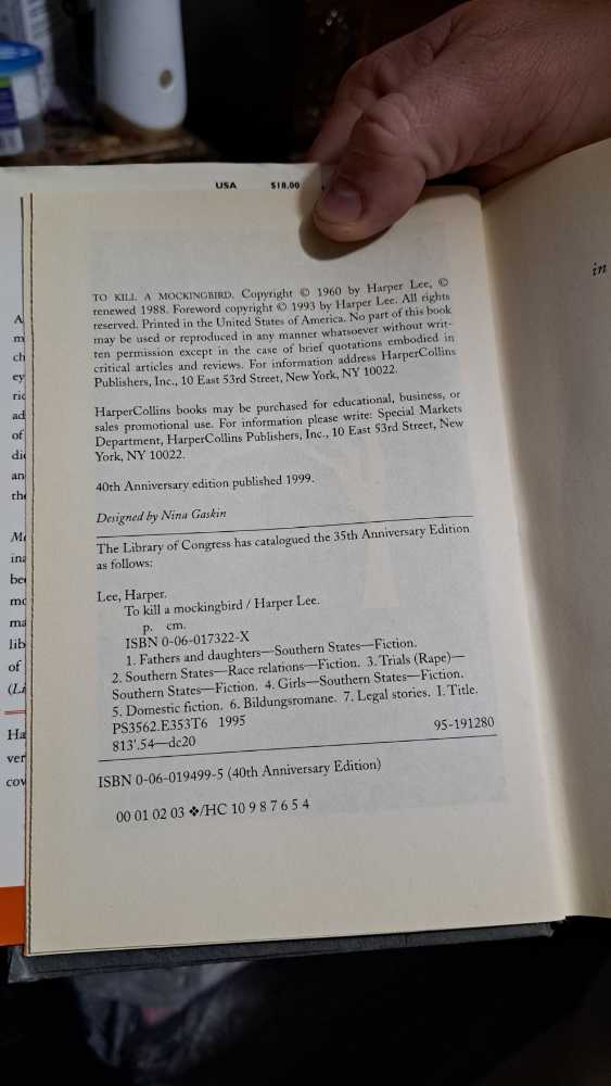 To Kill a Mockingbird - Harper Lee (Heinemann - Hardcover) book collectible [Barcode 9780060194994] - Main Image 4