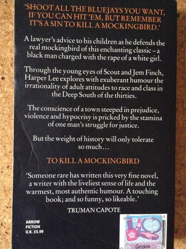 To Kill a Mockingbird - Harper Lee (Arrow Books - Paperback) book collectible [Barcode 9780099419785] - Main Image 2