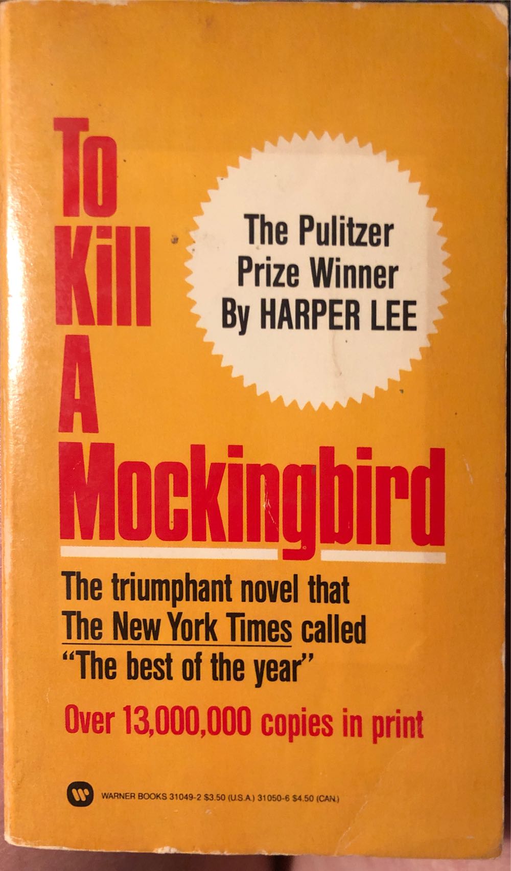 To Kill a Mockingbird - Harper Lee (Warner Books, Inc. - Paperback) book collectible [Barcode 9780446310499] - Main Image 3