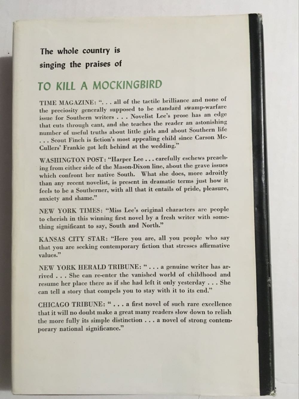 To Kill a Mockingbird - Harper Lee (J. B. Lippincott Company - Hardcover) book collectible - Main Image 4