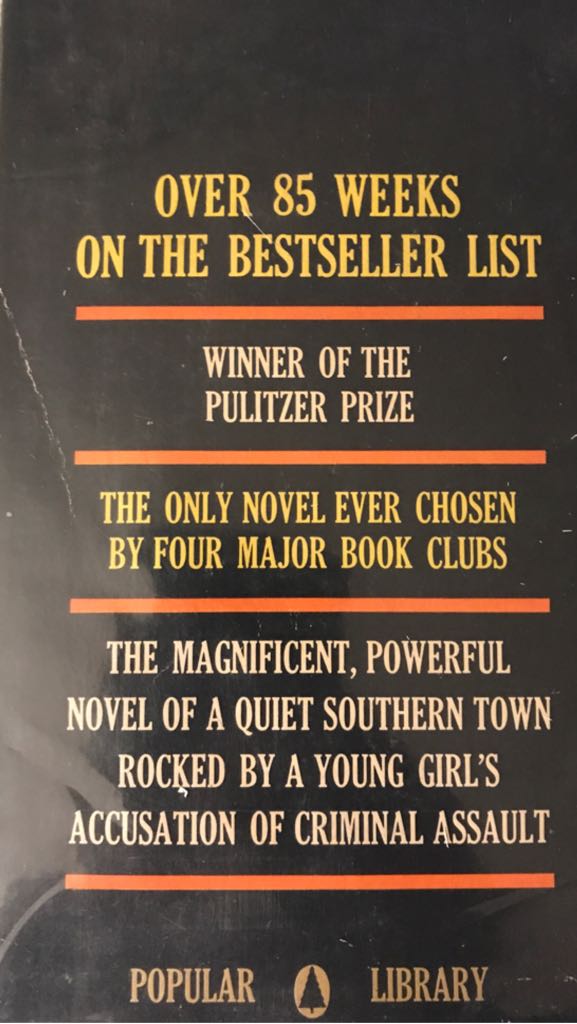 To Kill A Mockingbird - Harper Lee (Popular Library - Paperback) book collectible - Main Image 2