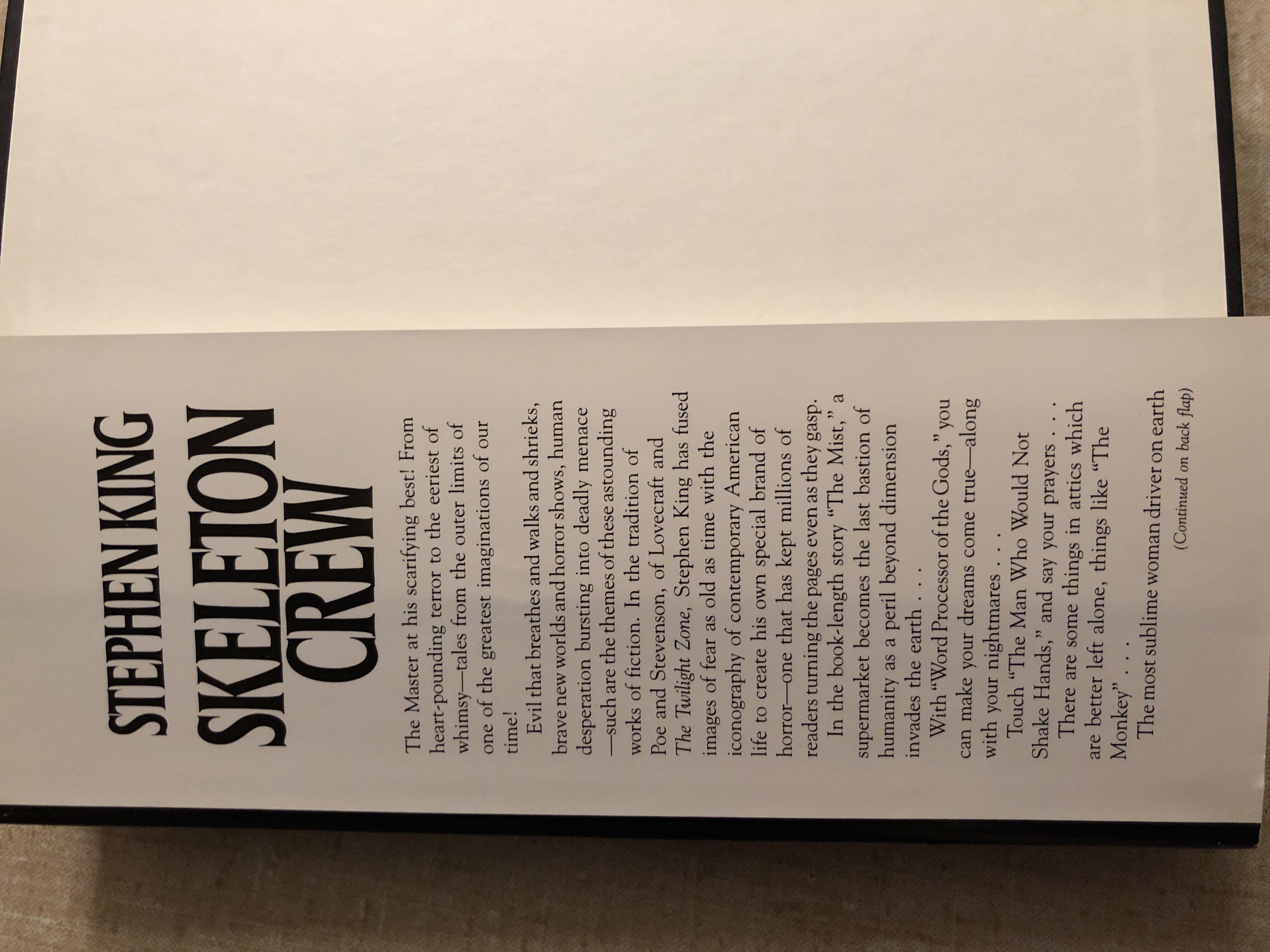 Skeleton Crew - Stephen King (Putnam - Hardcover) book collectible [Barcode 039913039] - Main Image 3