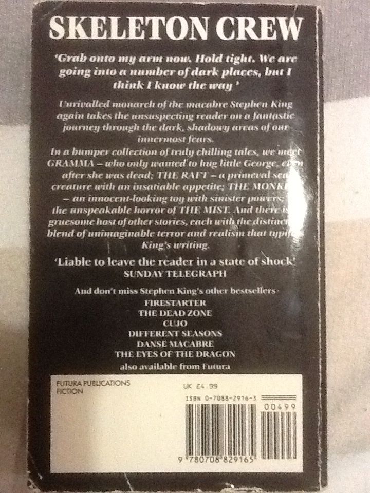 Skeleton Crew - Stephen King (Futura - Paperback) book collectible [Barcode 9780708829165] - Main Image 2