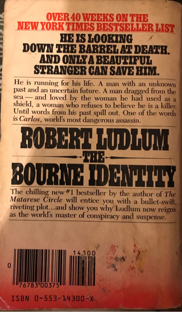 The Bourne Identity - Robert Ludlum (Bantam Books - Paperback) book collectible - Main Image 2