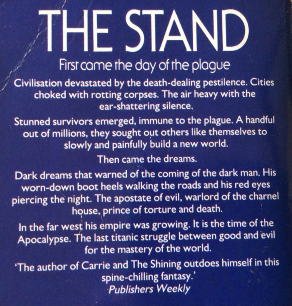 The Stand - Stephen King (Double Day - Kindle) book collectible [Barcode 0385199570] - Main Image 2