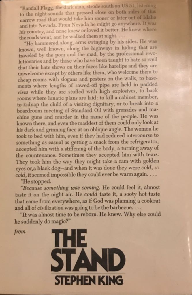 The Stand - Stephen King (Doubleday - Hardcover) book collectible [Barcode 0451179285] - Main Image 2