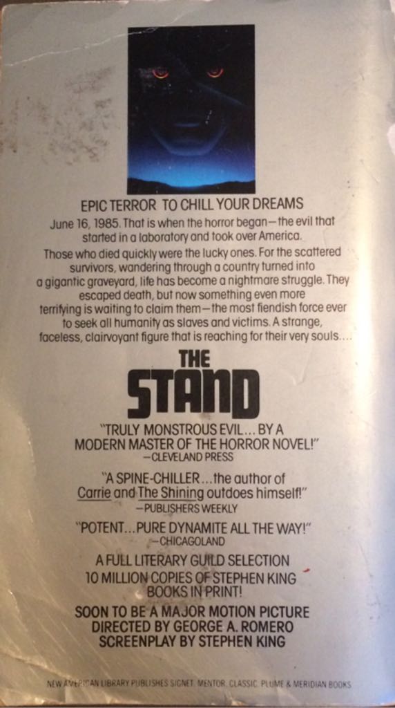 The Stand - Stephen King (Signet - Paperback) book collectible [Barcode 9780451090133] - Main Image 2
