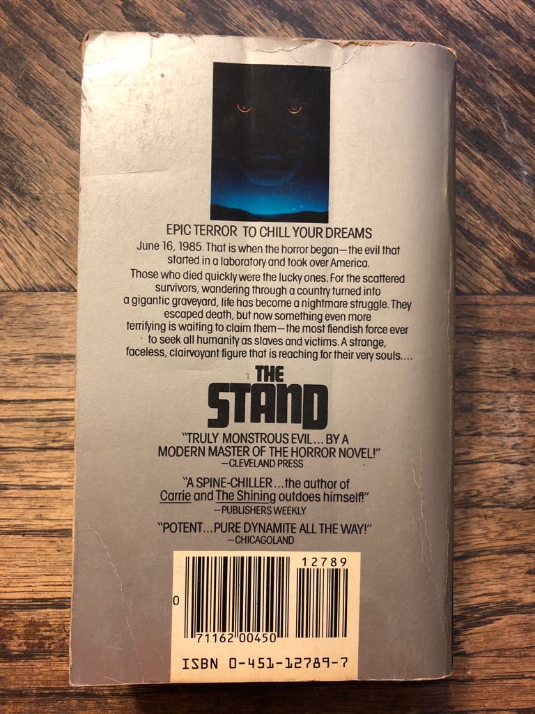 The Stand - Stephen King (Signet - Paperback) book collectible [Barcode 9780451127891] - Main Image 2