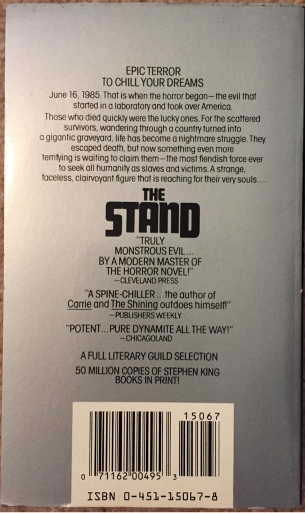 The Stand - Stephen King (A Signet Book - Paperback) book collectible [Barcode 9780451150677] - Main Image 2