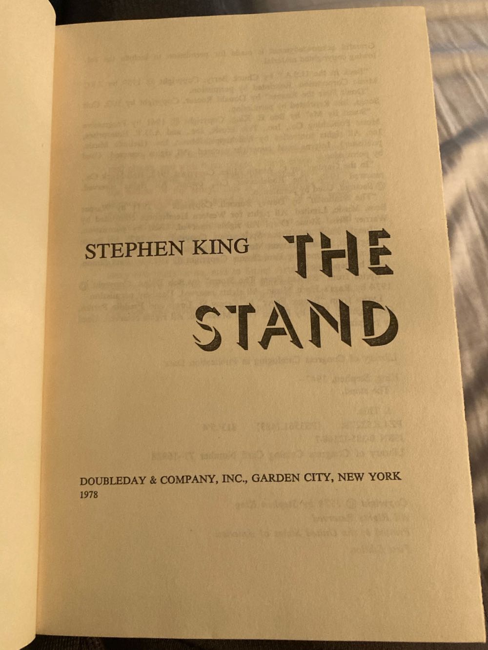 The Stand - Stephen King (Doubleday - Hardcover) book collectible - Main Image 3