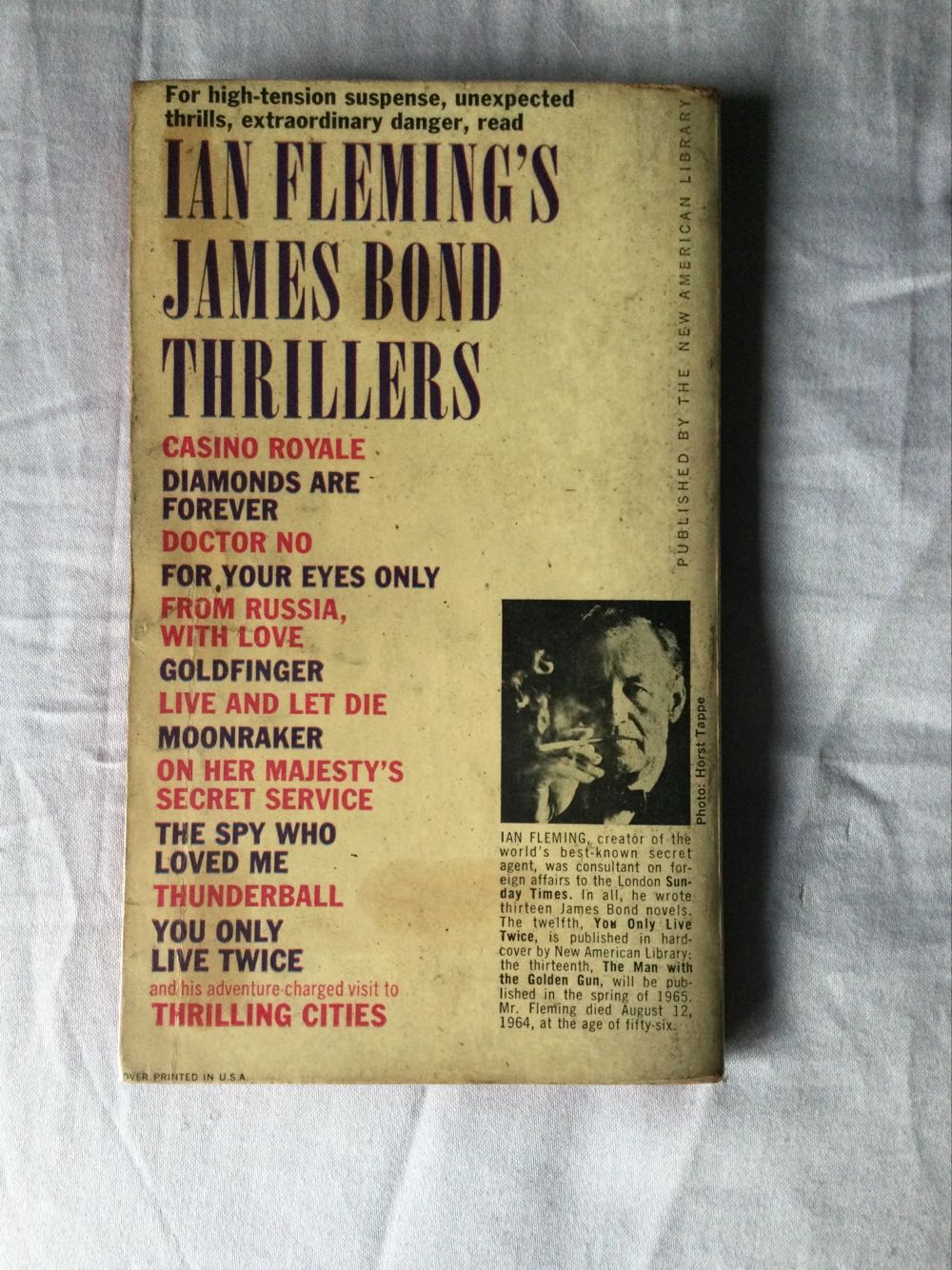 James Bond #4: Diamonds Are Forever - Ian Fleming (Signet Book - Paperback) book collectible - Main Image 2