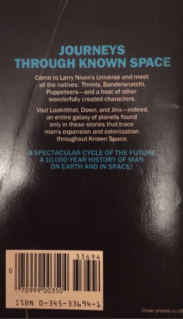 Neutron Star - Larry Niven (Del Rey - Paperback) book collectible [Barcode 9780345336941] - Main Image 2
