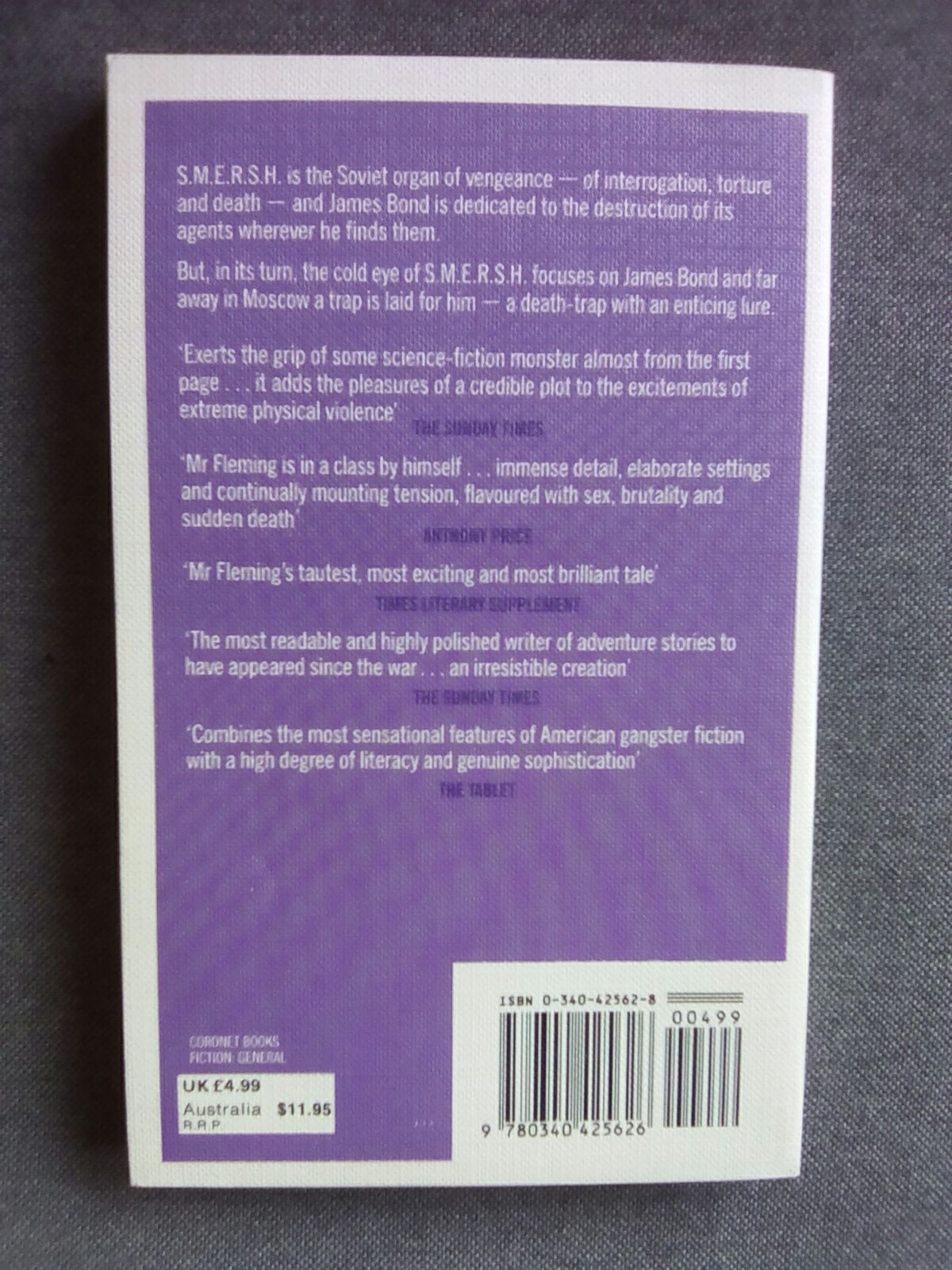From Russia, With Love - Ian Fleming (Jonathan Cape, Ltd. - Hardcover) book collectible [Barcode 9780340425626] - Main Image 2