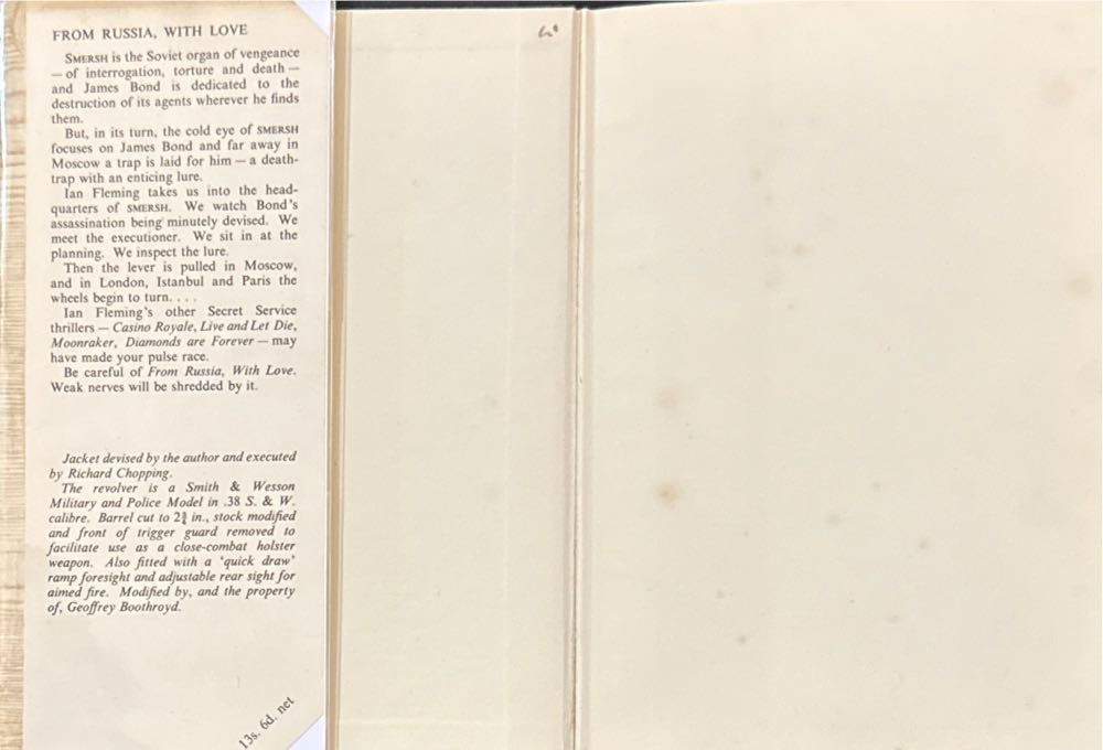 From Russia, With Love - Ian Fleming (Jonathan Cape, Ltd. - Hardcover) book collectible [Barcode 9780340425626] - Main Image 3