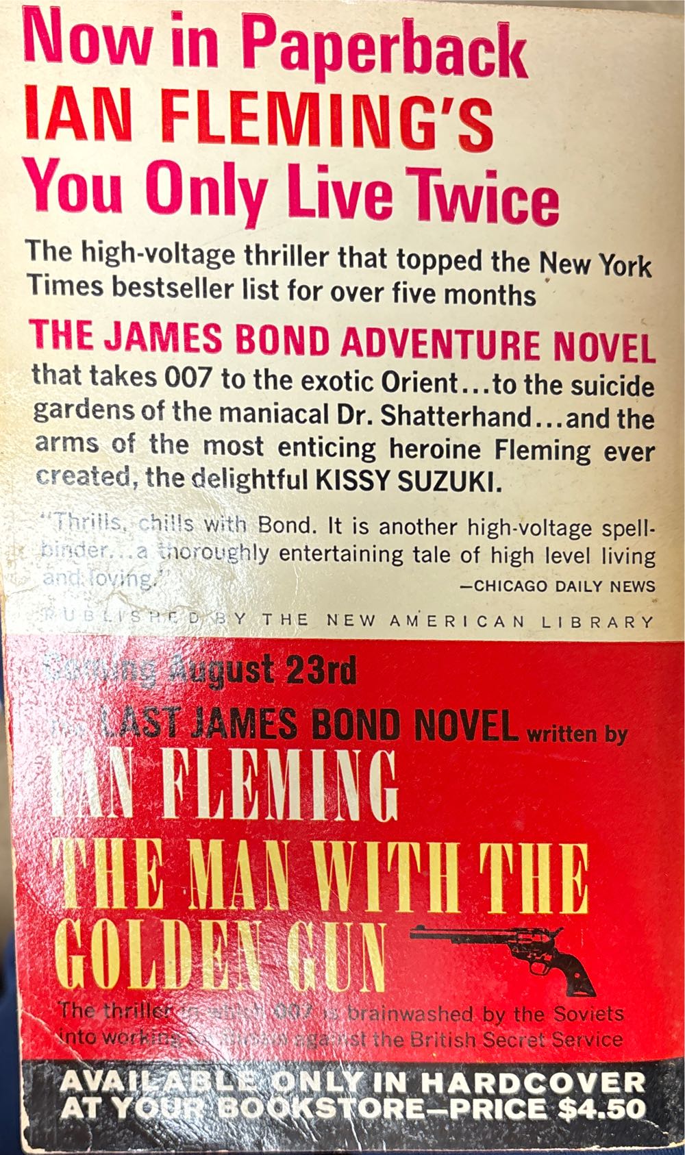 You Only Live Twice - Ian Fleming (Signet - Paperback) book collectible - Main Image 2