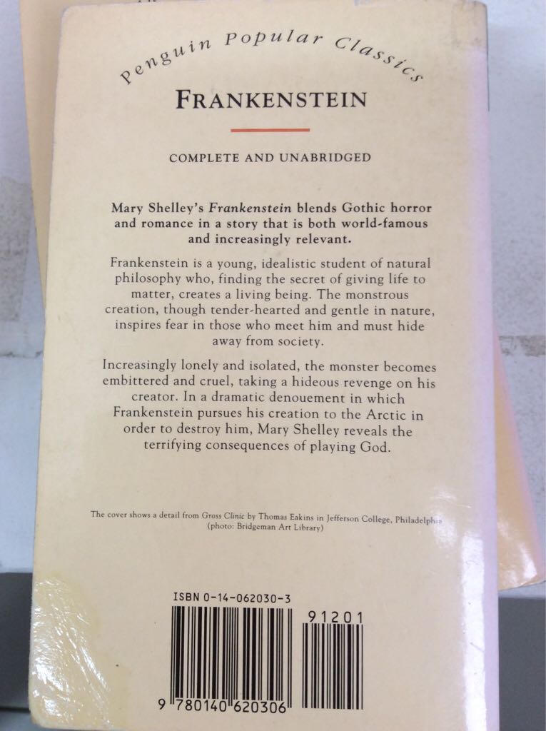 Frankenstein - Mary Shelley (Penguin Books - Paperback) book collectible [Barcode 9780140620306] - Main Image 2