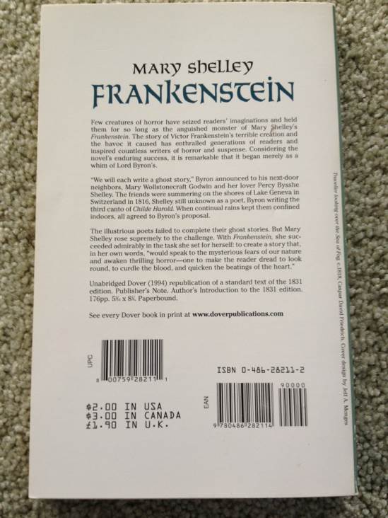 Frankenstein - Mary Shelley (Dover - Paperback) book collectible [Barcode 9780486282114] - Main Image 2