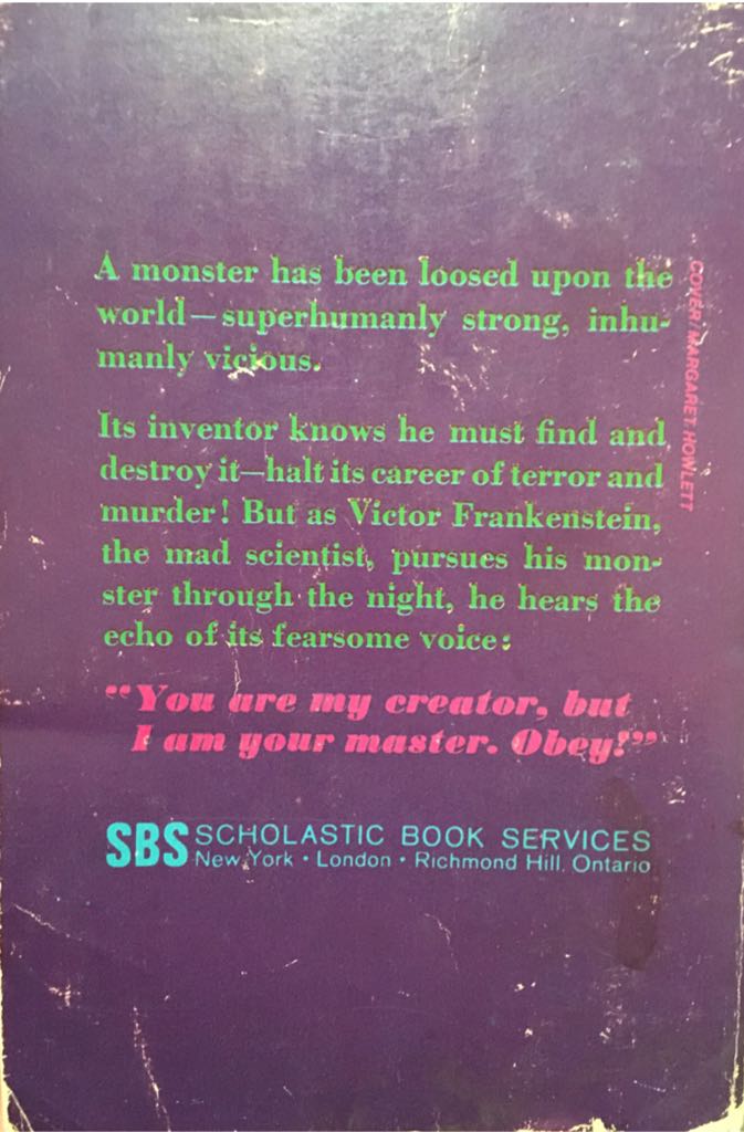 Frankenstein - Mary Shelley book collectible [Barcode 9780590015530] - Main Image 2