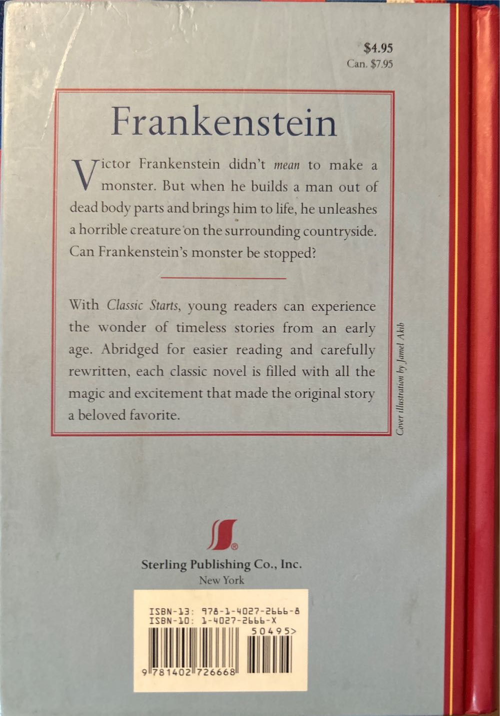 Classic Starts: Frankenstein - Deanna McFadden (Sterling Publishing Co., Inc. - Hardcover) book collectible [Barcode 9781402726668] - Main Image 2