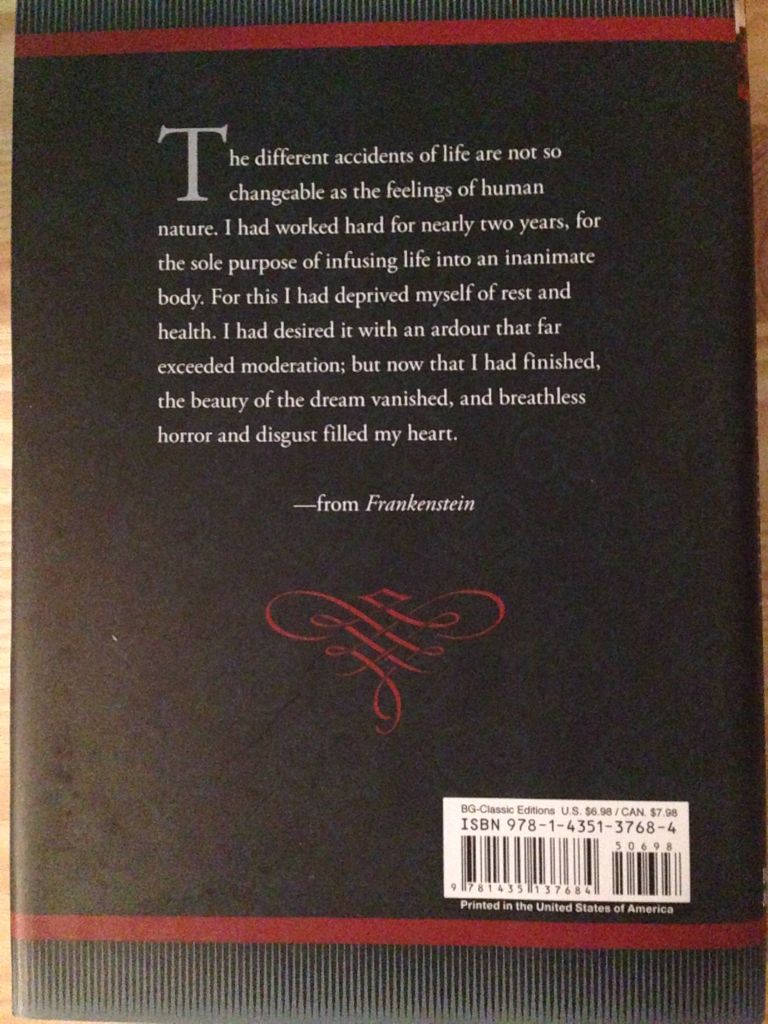 Frankenstein - Mary Shelley (Sterling - Hardcover) book collectible [Barcode 9781435137684] - Main Image 2