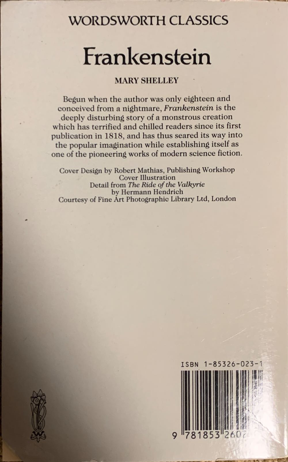 Frankenstein - Mary Shelley (Wordsworth Classics - Paperback) book collectible [Barcode 9781853260230] - Main Image 2