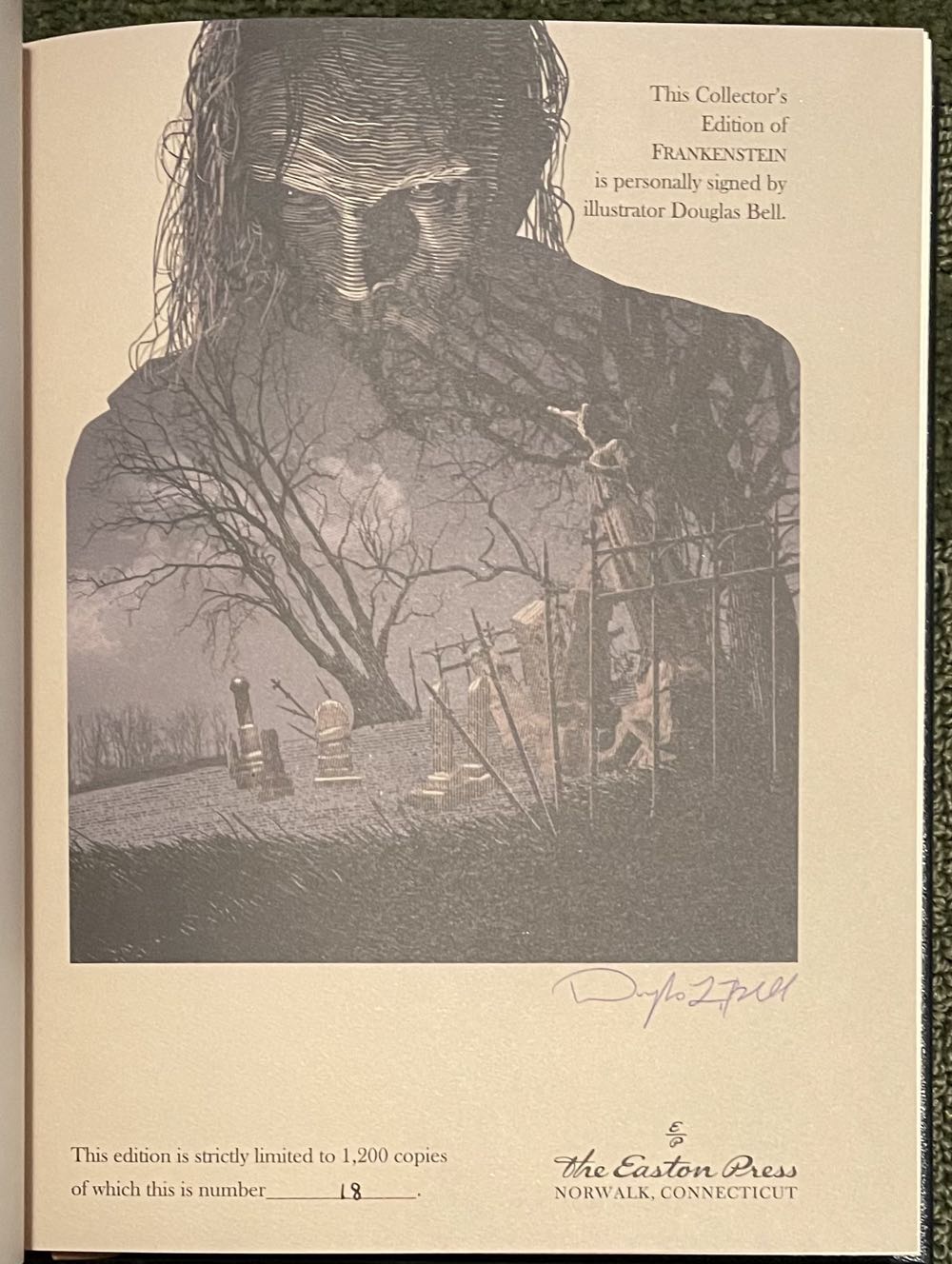 Frankenstein, or The Modern Prometheus - Signed Edition - Mary Shelley (The Easton Press - Calf-Binding) book collectible - Main Image 3