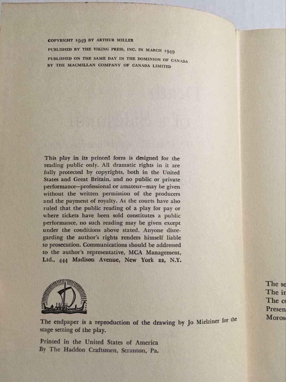 Death of a Salesman - Miller, Arthur (The Viking Press) book collectible - Main Image 3