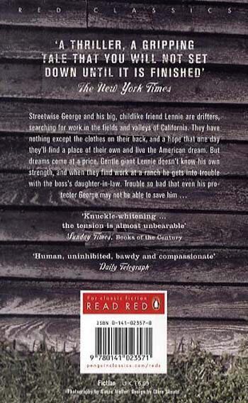 Of Mice and Men - John Steinbeck (Penguin - Paperback) book collectible [Barcode 9780140186420] - Main Image 2