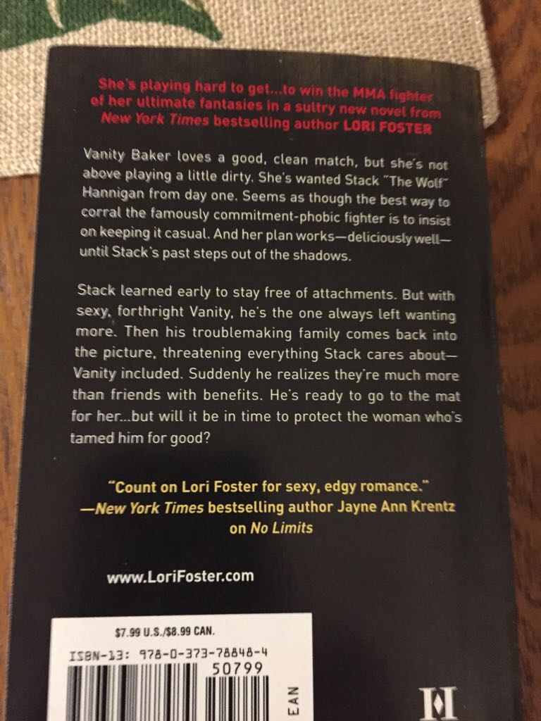 Tough Love - Lori Foster (HQN Books - Paperback) book collectible [Barcode 9780373788484] - Main Image 2