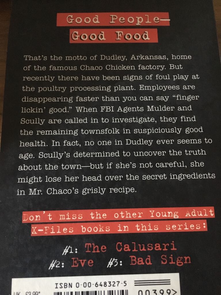 The X-Files: Our Town - Eric Elfman (HarperThrophy - Paperback) book collectible [Barcode 9780006483274] - Main Image 2