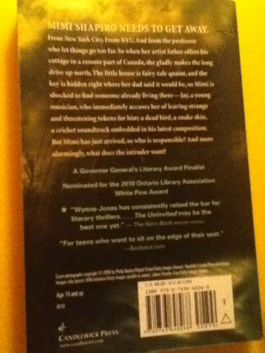 The Uninvited - Liz Jensen (Candlewick - Paperback) book collectible [Barcode 9780763648268] - Main Image 2