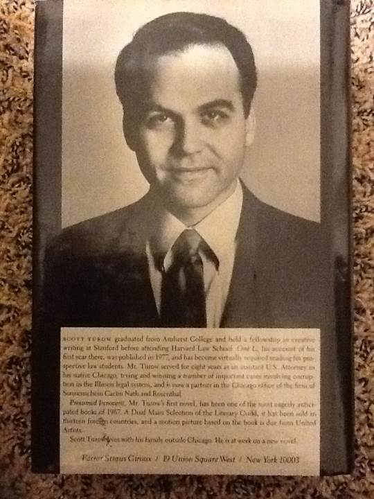 Presumed Innocent - Scott Turow (Farrar, Strauss & Giroux - Hardcover) book collectible [Barcode 0747519250] - Main Image 2