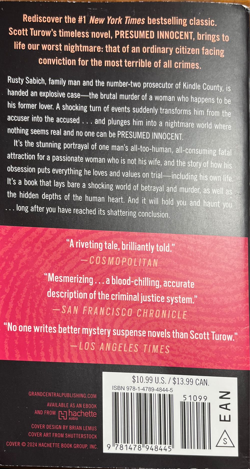 Presumed Innocent - Scott Turow (Grand Central Publishing (June 1, 2009)) book collectible [Barcode 9781478948445] - Main Image 2