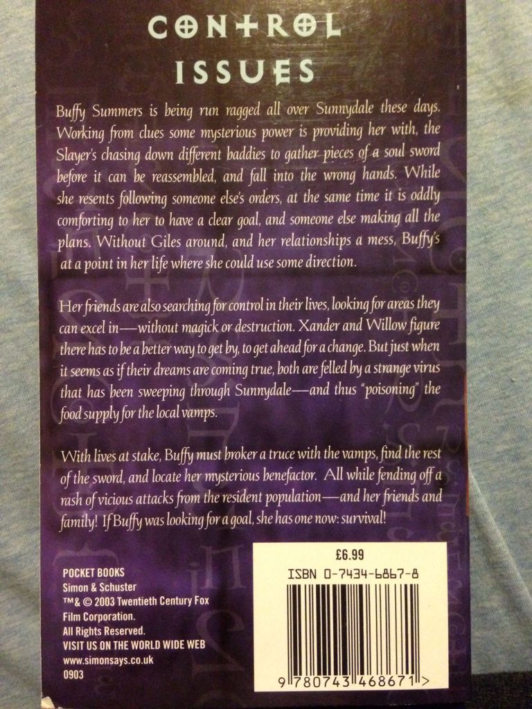 Buffy The Vampire Slayer: Mortal Fear - Scott Ciencin (Pocket Books - Paperback) book collectible [Barcode 9780743468671] - Main Image 2