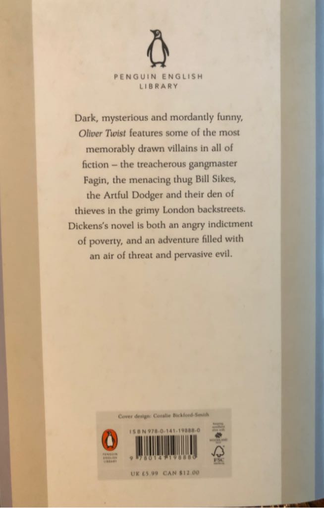 The Adventures Of Oliver Twist - Charles Dickens (Penguin Classics - Paperback) book collectible [Barcode 9780141198880] - Main Image 2